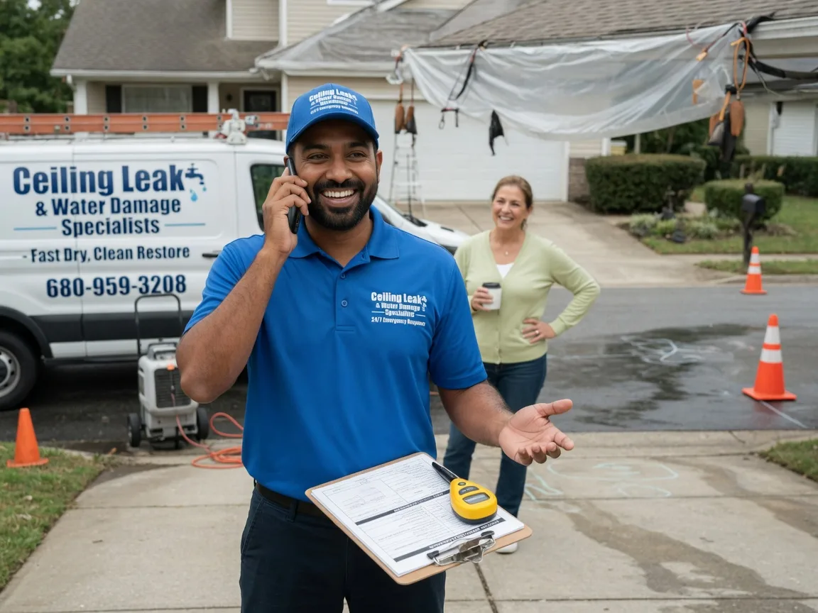 Ceiling Leak Cleanup Cranberry Township, PA FAQs